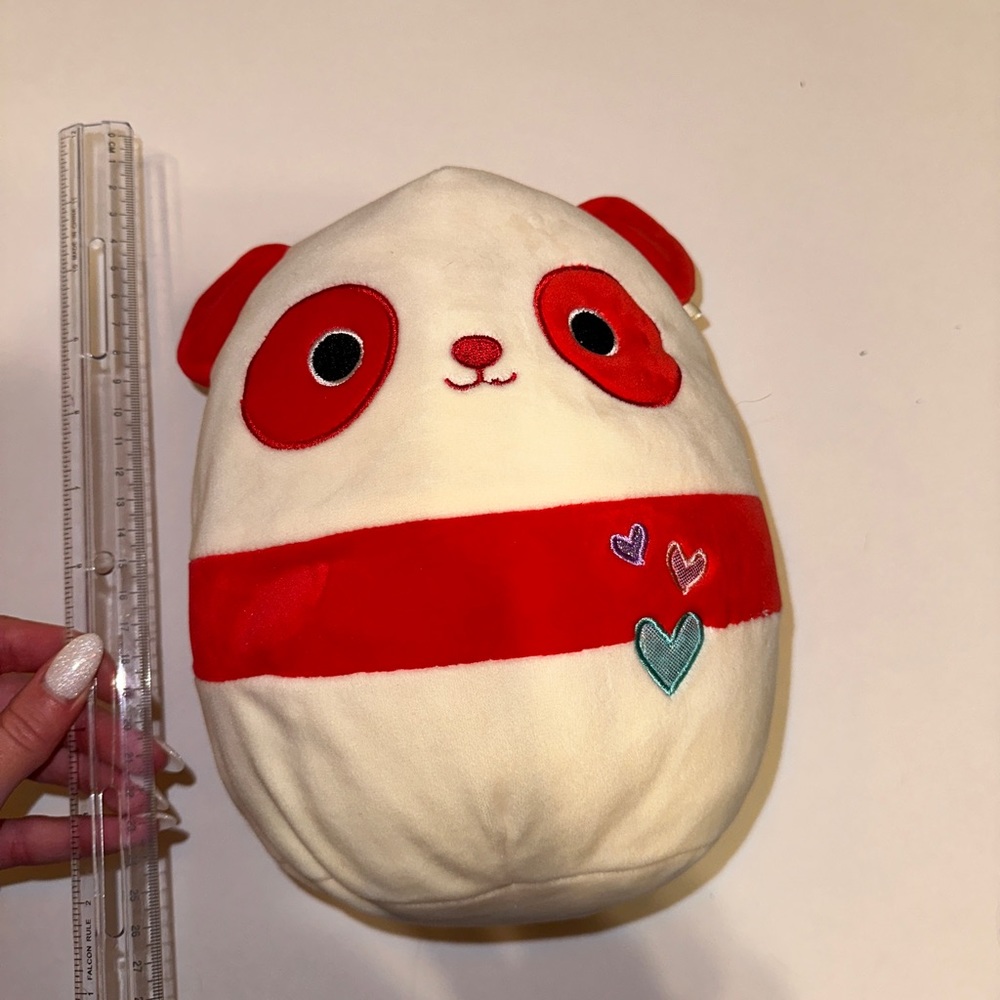Valentines panda squishmallow